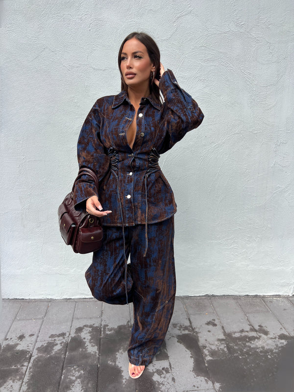 COORDINATO SELENE MARRONE