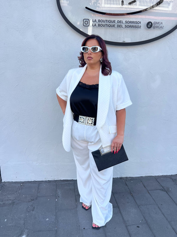 TAILLEUR STRASS BIANCO