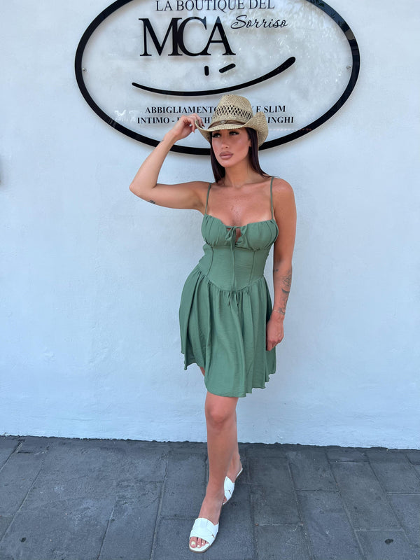 DRESS MAVI VERDE MILITARE