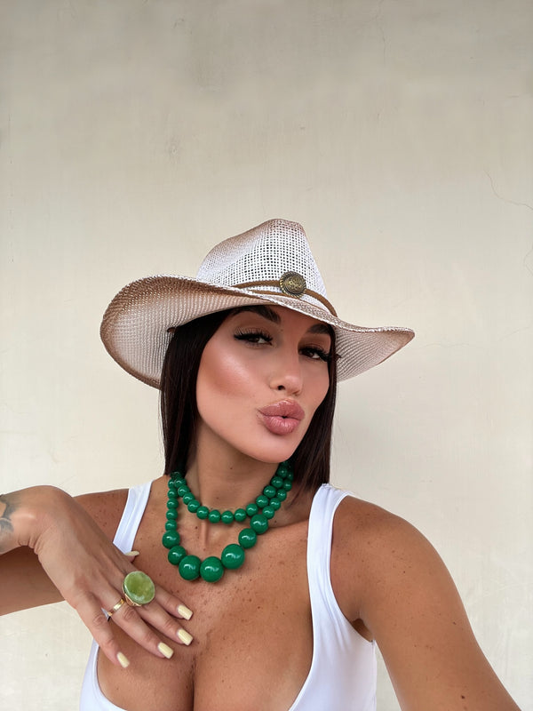 SET COLLANE PERLE POP VERDE