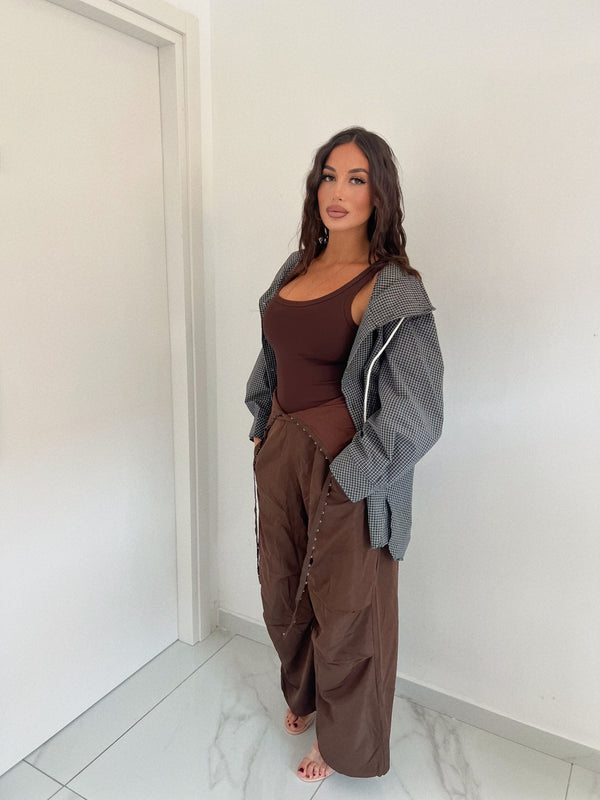 PANTALONE DAISY MARRONE