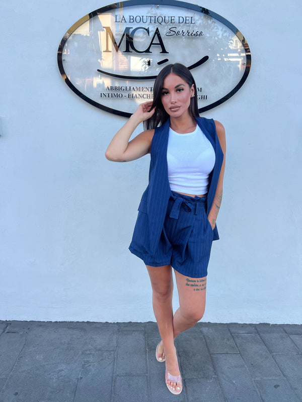 TAILLEUR GESSATO JESSY BLU