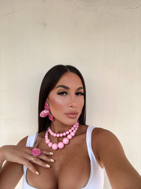 ANELLO PERLA FUCSIA