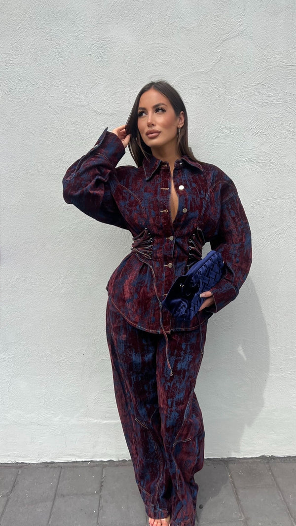 COORDINATO SELENE BORDEAUX